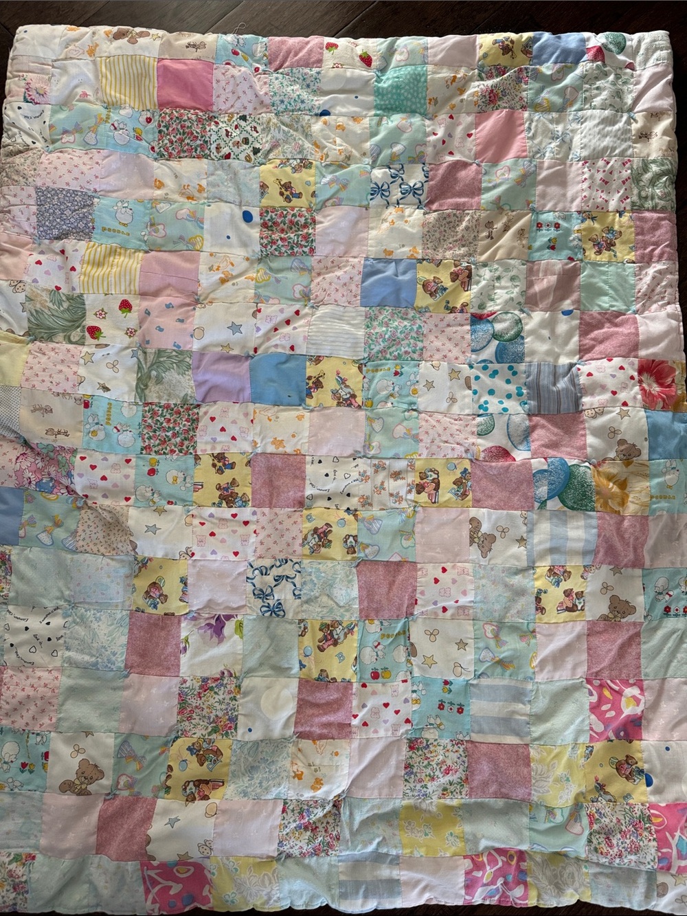 Handmade vintage Baby Quilt